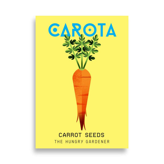 Carrot Poster-The Hungry Gardener